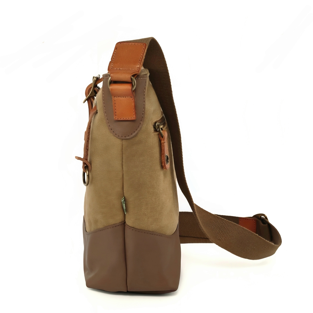 TSD Brand Redwood Canvas Shoulder Bag Crossbody - Picture 9 of 9